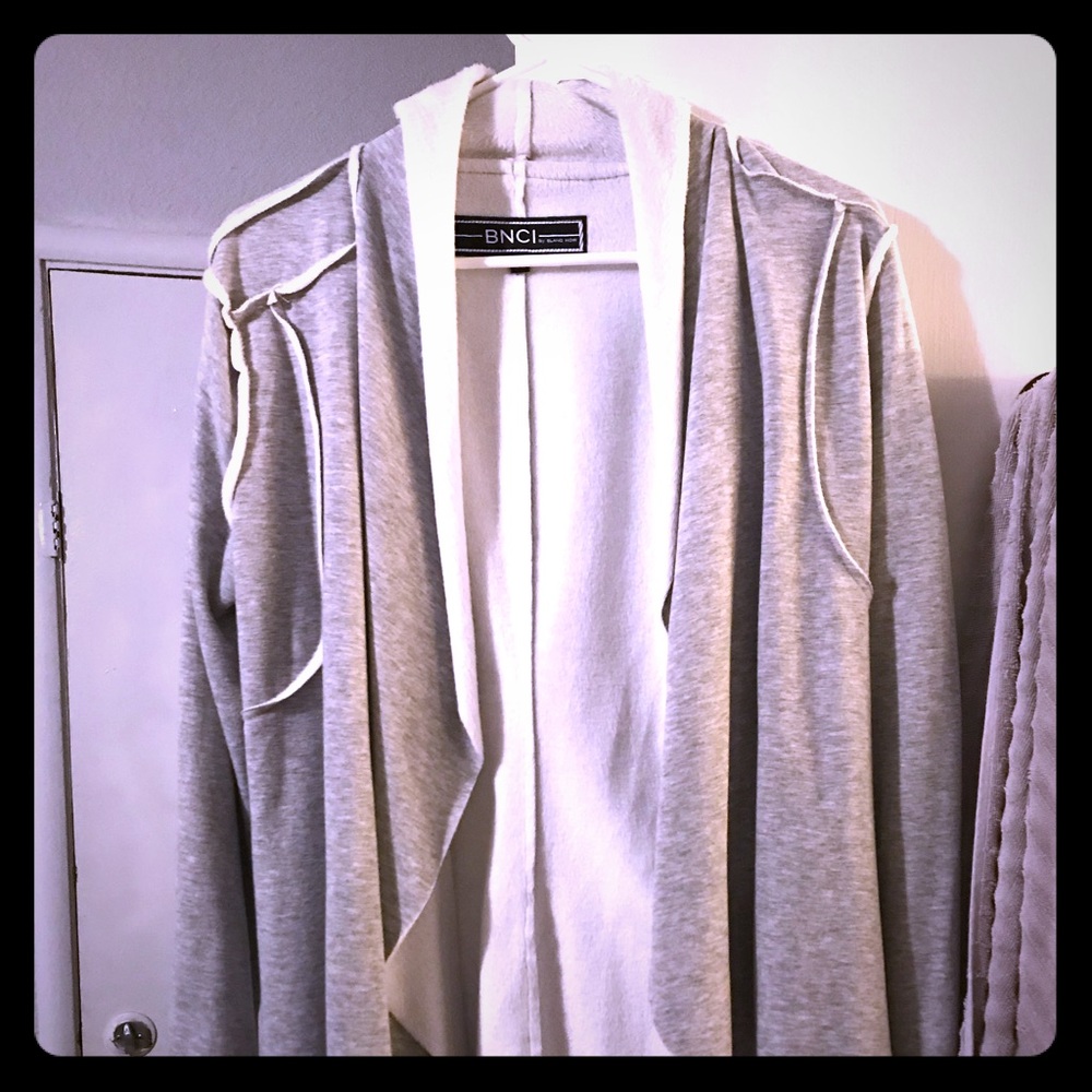 Grey soft sweater.